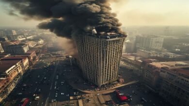 پٹنہ: بسکومان بھون کی 13ویں منزل پر خوفناک آتشزدگی، امدادی کارروائیوں میں مشکلات