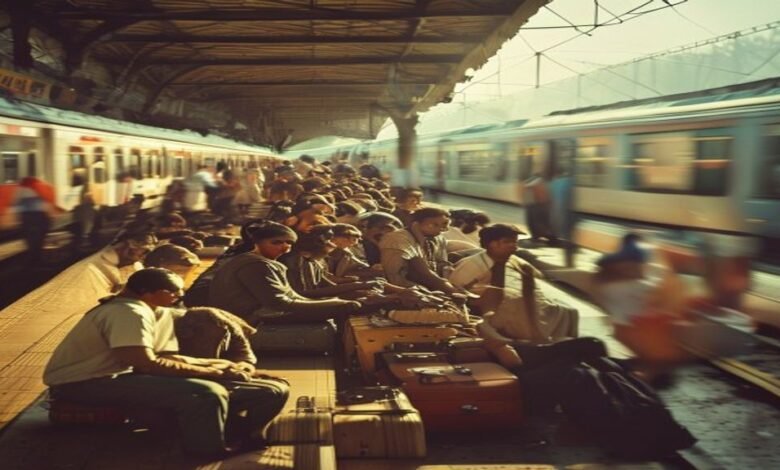مظفرپور جنکشن پر مسافروں کی اذیت: اسپیشل ٹرین 7 گھنٹے تاخیر سے روانہ