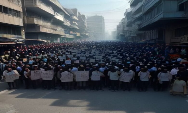 مظفرپور میں طلباء کا ریاستی حکومتی فیصلے کے خلاف شدید احتجاج، سڑکیں بلاک
